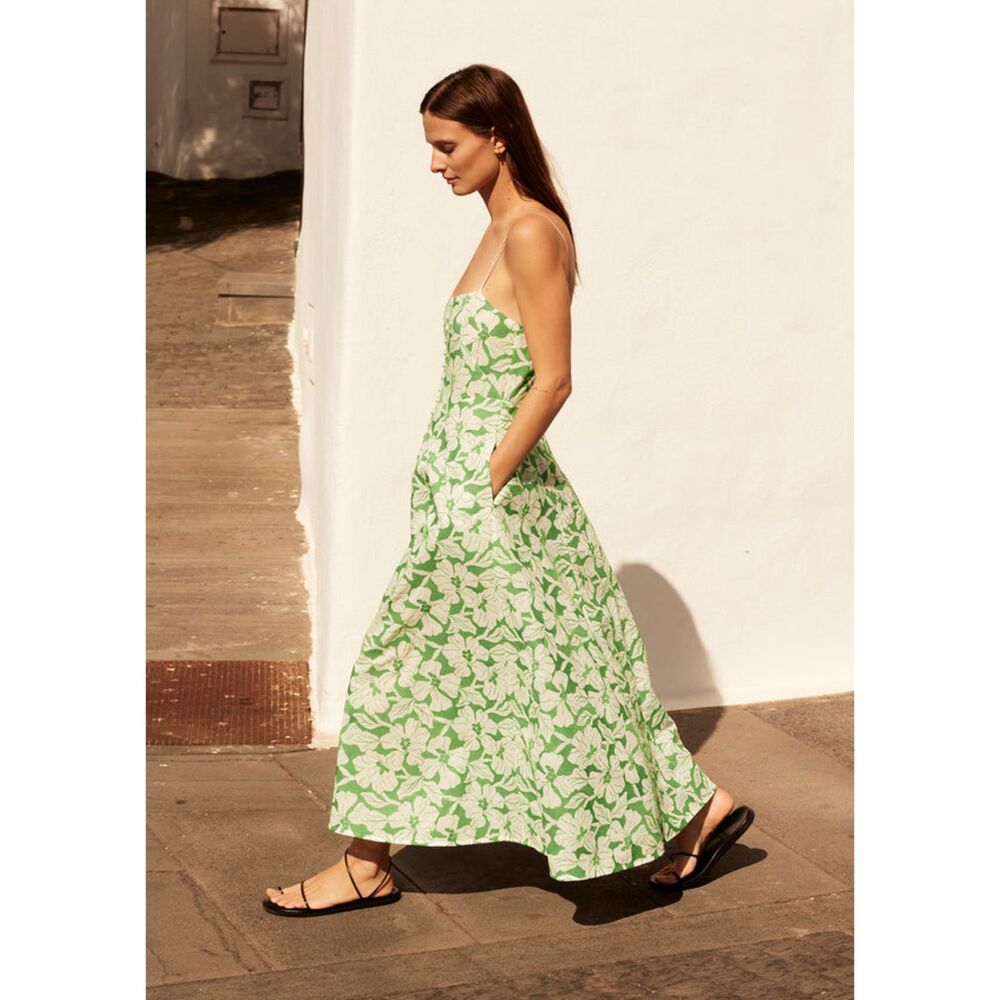 THREE GRACES LONDON oonagh embroidered cotton midi dress 6